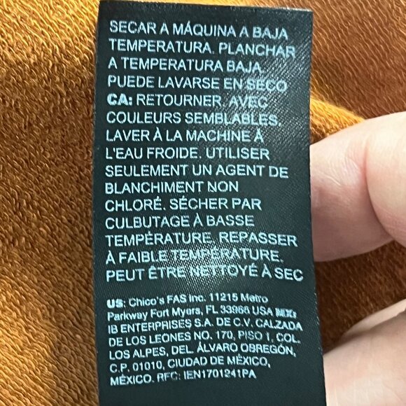 Chicos Zenergy Rust Orange Pullover Sweater Women's 4 (XXL-20/22) Cotton/Modal - Picture 16 of 16